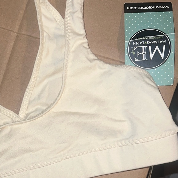 BRAND NEW Majamas Organic Cotton Easy Bra Medium Ivory - Picture 7 of 7